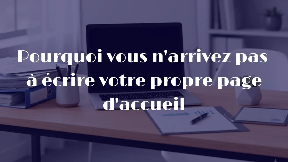 Texte page d'accueil site professionnel