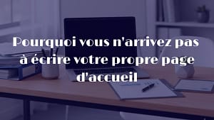 Texte page d'accueil site professionnel